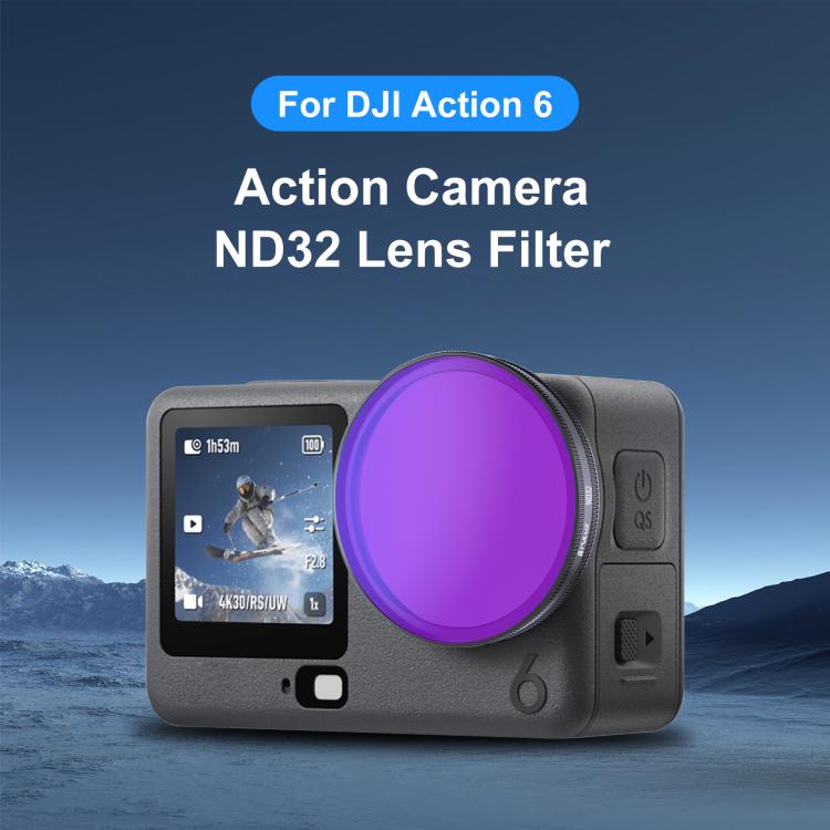 For DJI Osmo Action 6 PULUZ Action Camera ND32 Lens Filter