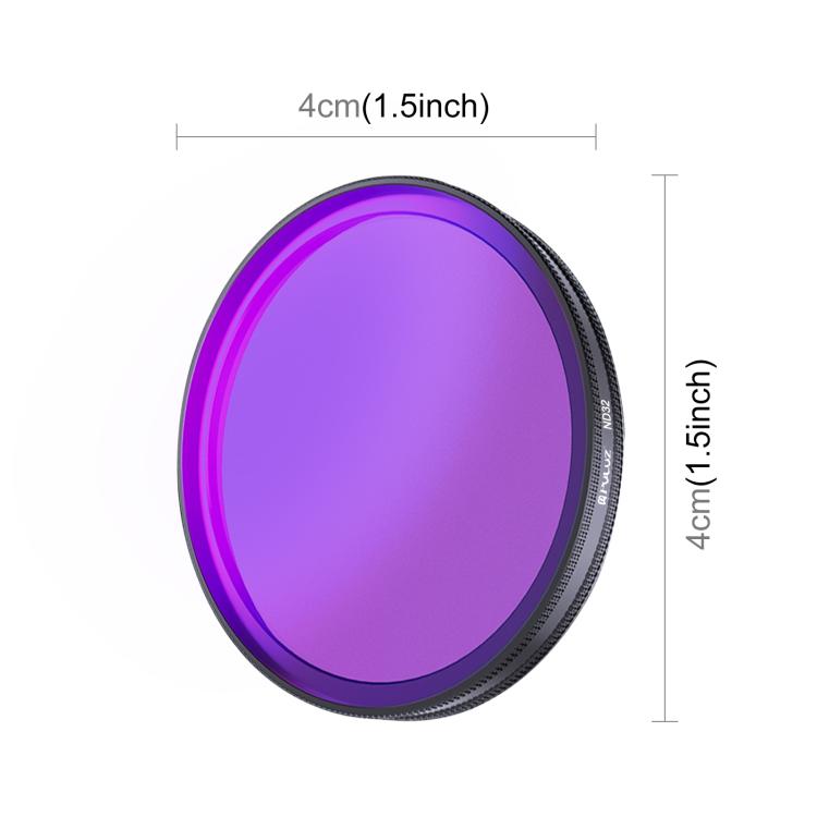 For DJI Osmo Action 6 PULUZ Action Camera ND32 Lens Filter