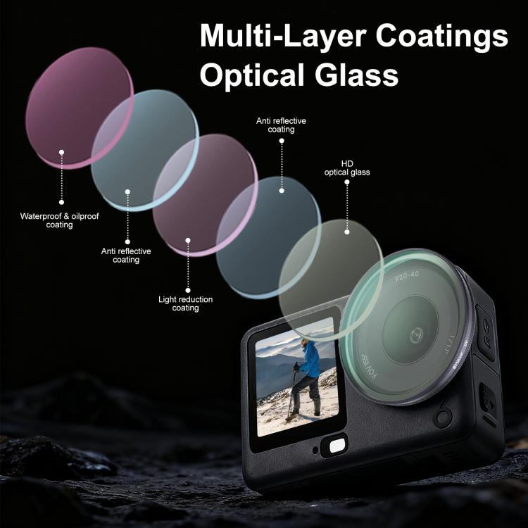 For DJI Osmo Action 6 PULUZ Action Camera UV Lens Filter