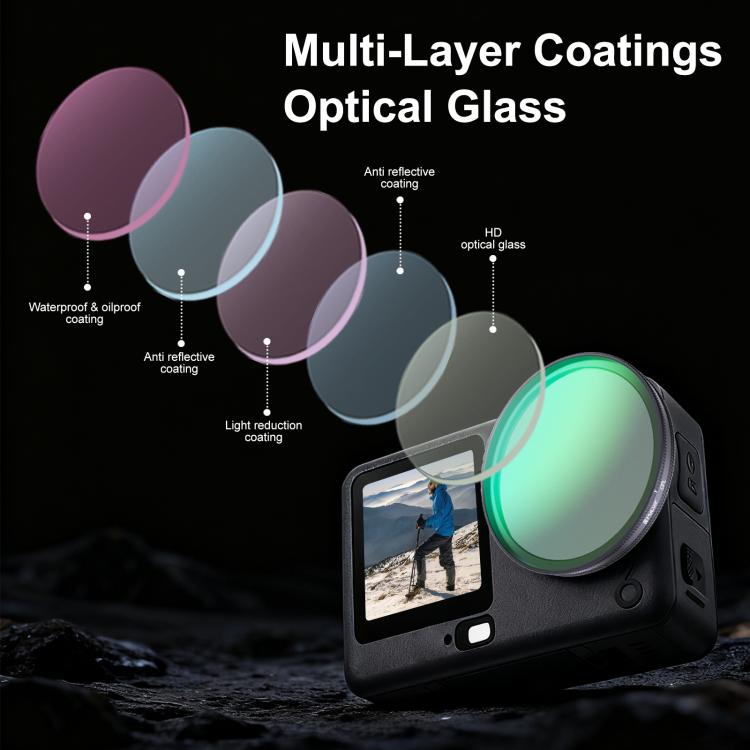 For DJI Osmo Action 6 PULUZ Action Camera CPL Lens Filter