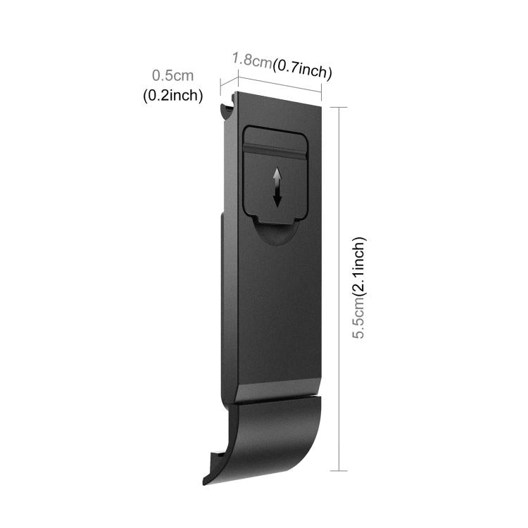 For GoPro MAX2 PULUZ ABS Battery Side Interface Cover  - Black