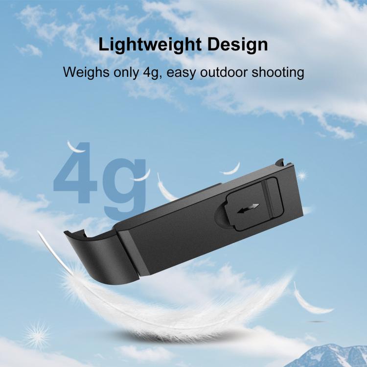 For GoPro MAX2 PULUZ ABS Battery Side Interface Cover  - Black