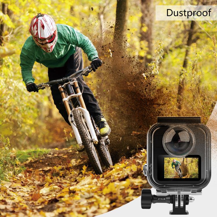 For GoPro MAX2 PULUZ 45m Underwater Waterproof Housing Diving Case  - Transparent