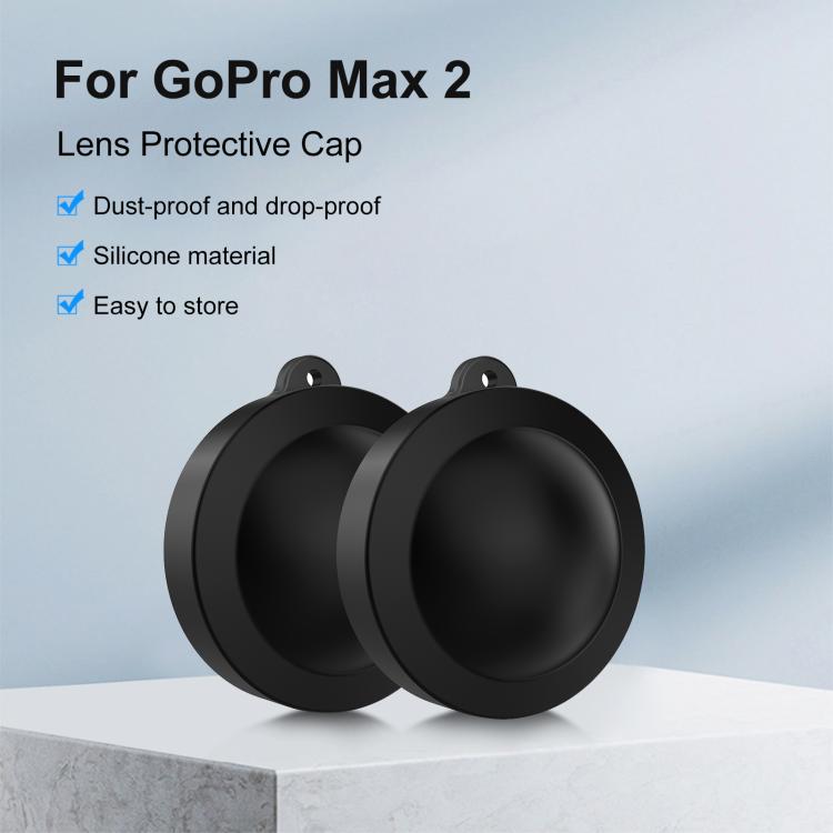 For GoPro MAX2 PULUZ Silicone Dual-Lens Cover  - Black