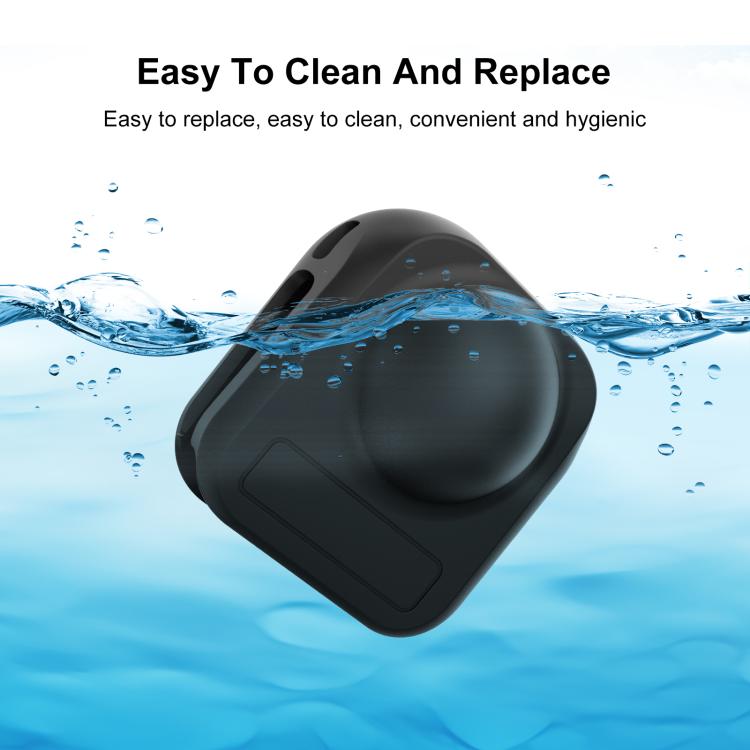 For GoPro MAX2 PULUZ Body Lens Silicone Protective Cover  - Black