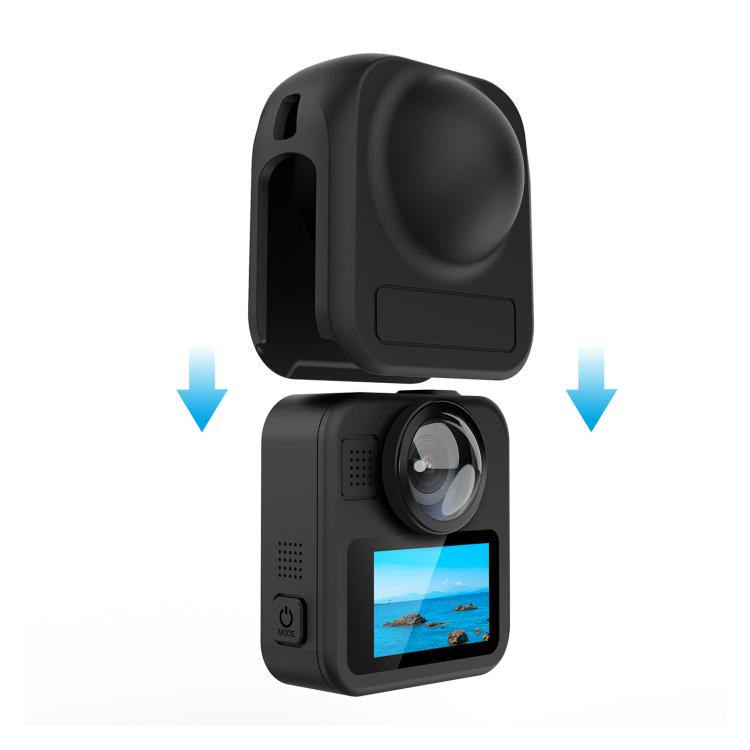 For GoPro MAX2 PULUZ Body Lens Silicone Protective Cover  - Black