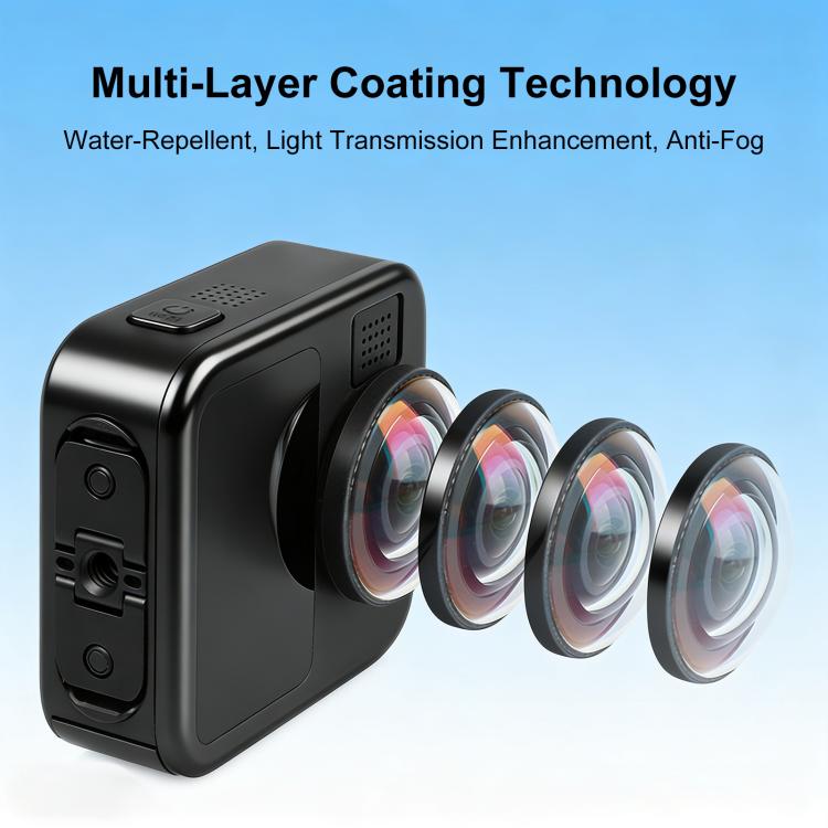 For GoPro MAX2 PULUZ Optical Tempered Glass Lens Guard Protective Cover  - Transparent