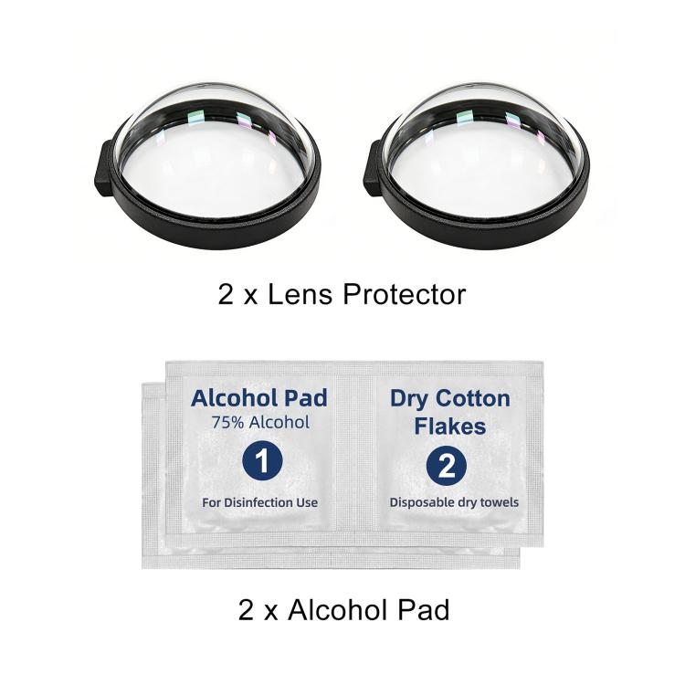 For GoPro MAX2 PULUZ Optical Tempered Glass Lens Guard Protective Cover  - Transparent