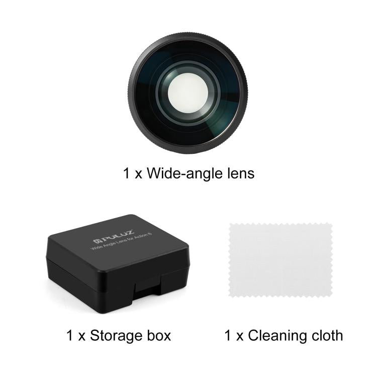 For DJI Osmo Action 6 PULUZ FOV Boost Lens 185 Degree Wide Angle Lens