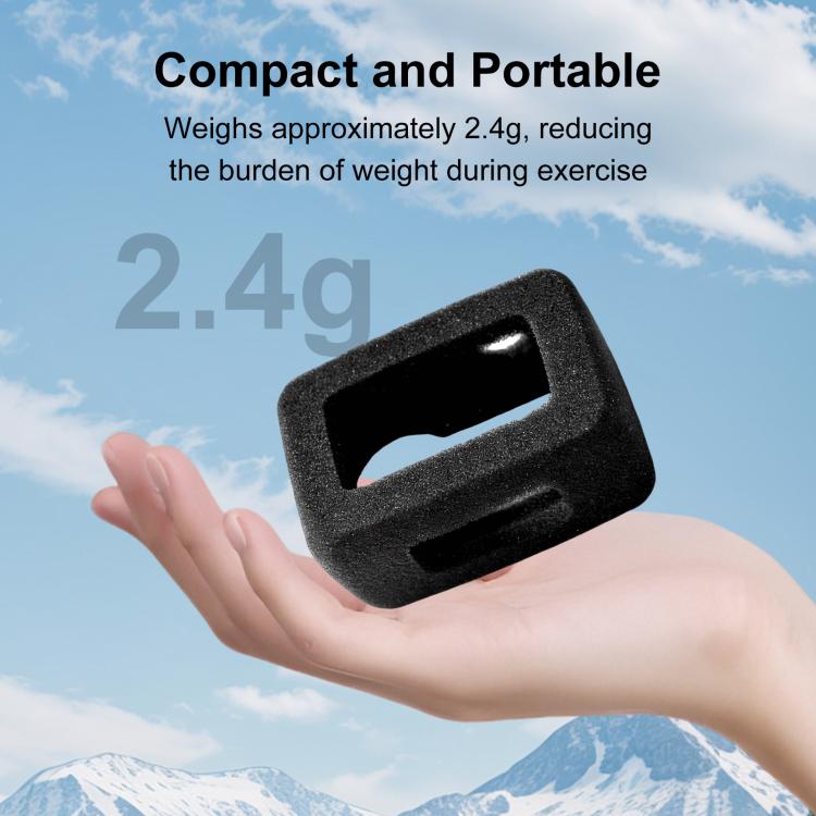For DJI Osmo Action 6 PULUZ High Density Foam Windshield  - Black