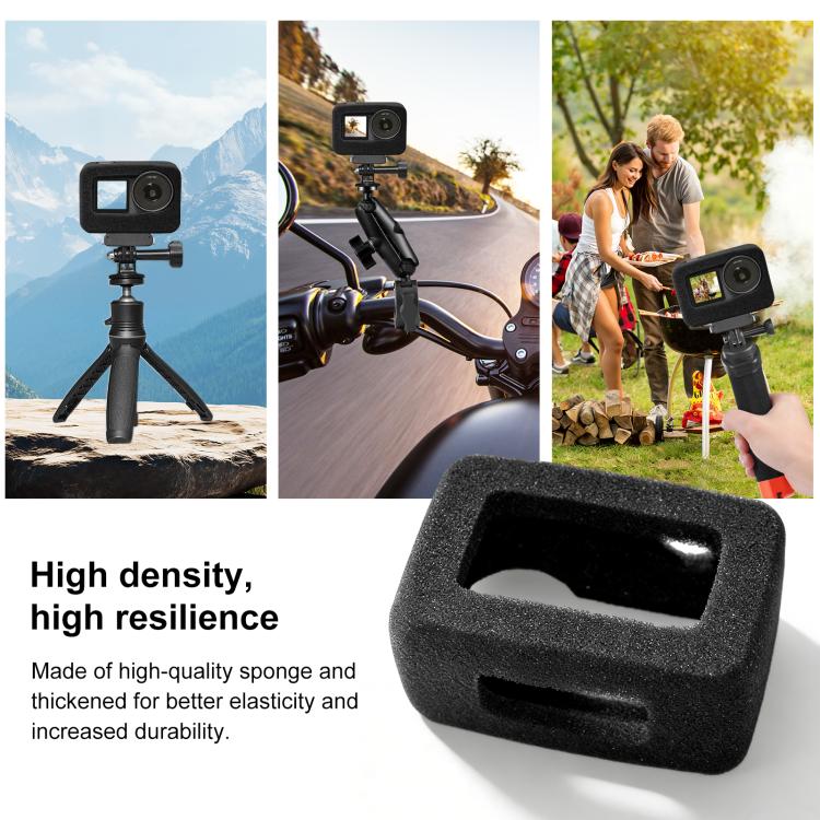 For DJI Osmo Action 6 PULUZ High Density Foam Windshield  - Black