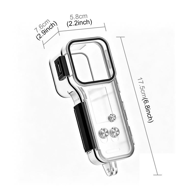For DJI Osmo Pocket 4 Gimbal Camera 50m Diving Waterproof Case  - Transparent