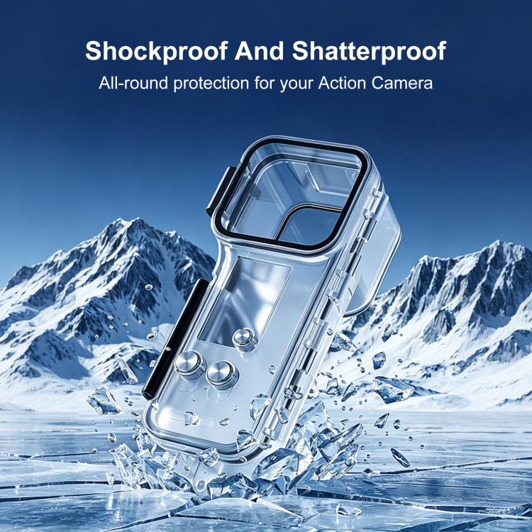 For DJI Osmo Pocket 4 Gimbal Camera 50m Diving Waterproof Case  - Transparent