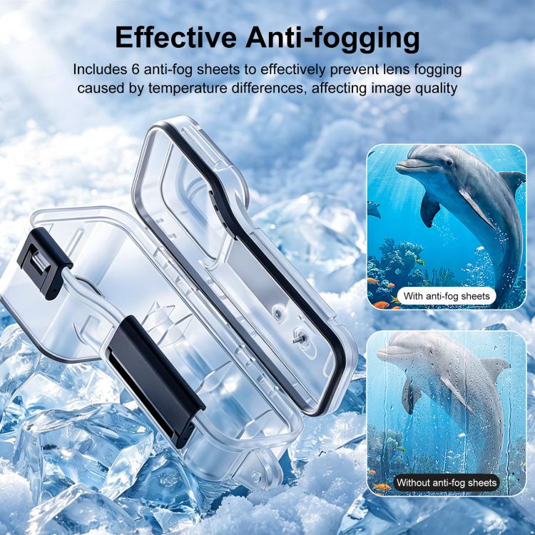 For DJI Osmo Pocket 4 Gimbal Camera 50m Diving Waterproof Case  - Transparent