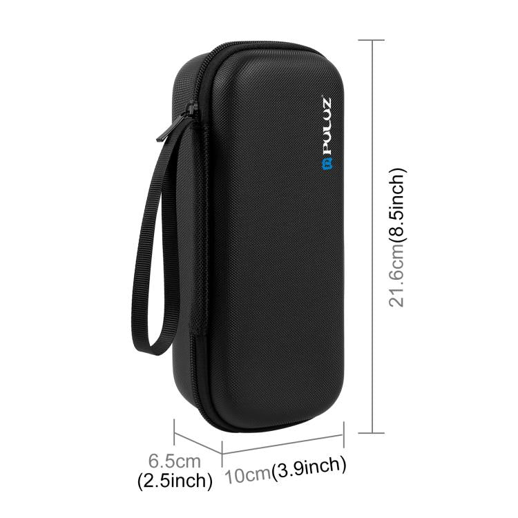 For DJI Osmo Pocket 4 PULUZ Mini Body Bag Portable PU Storage Bag  - Black