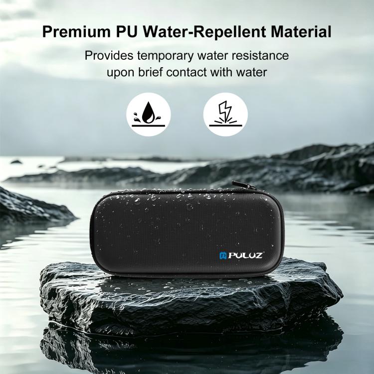 For DJI Osmo Pocket 4 PULUZ Mini Body Bag Portable PU Storage Bag  - Black