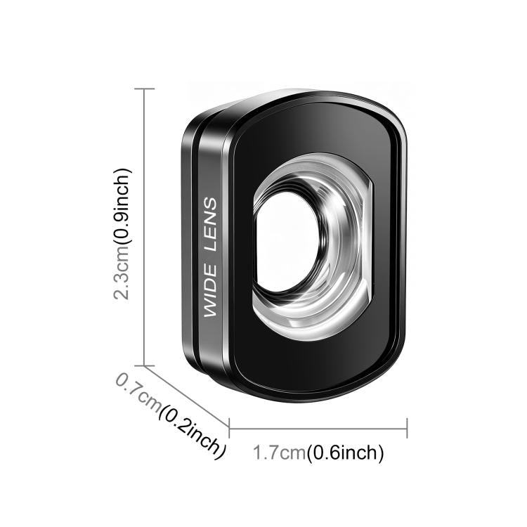 For DJI Osmo Pocket 4 / 3 PULUZ Magnetic Wide-Angle Lens 112 Degree FOV Filter  - Black