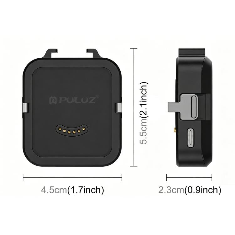 For Insta360 GO Ultra PULUZ Data Transmission Base Multifunctional Charging Base  - Black