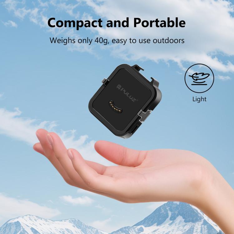 For Insta360 GO Ultra PULUZ Data Transmission Base Multifunctional Charging Base  - Black