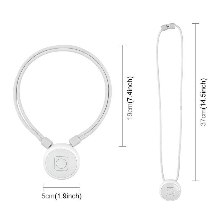 For DJI Osmo Nano / Insta360 Go 3 / GO 3S PULUZ Upgraded Magnetic Pendant Holder Quick Release Neck Strap  - White