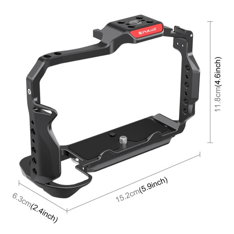 For Nikon Z6III / Z6II PULUZ Metal Camera Cage Stabilizer Rig  - Black