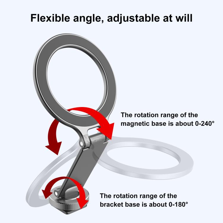 PULUZ Foldable MagSafe Magnet Cold Shoe On-Camera Phone Mount  - Grey