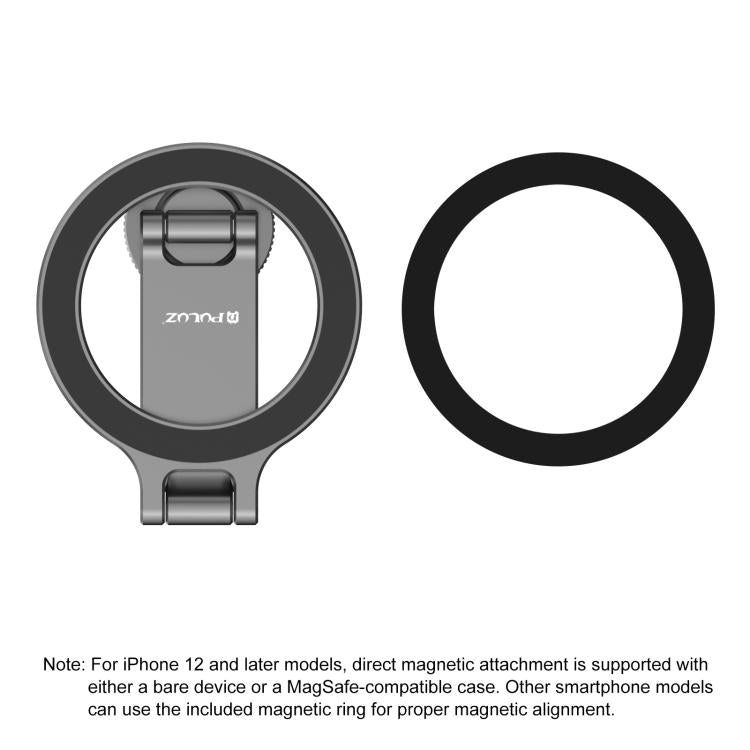 PULUZ Foldable MagSafe Magnet Cold Shoe On-Camera Phone Mount  - Grey