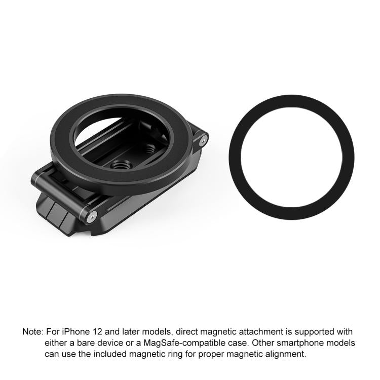PULUZ MagSafe Desktop Live Streaming Magnetic Foldable Phone Holder Bracket  - Black