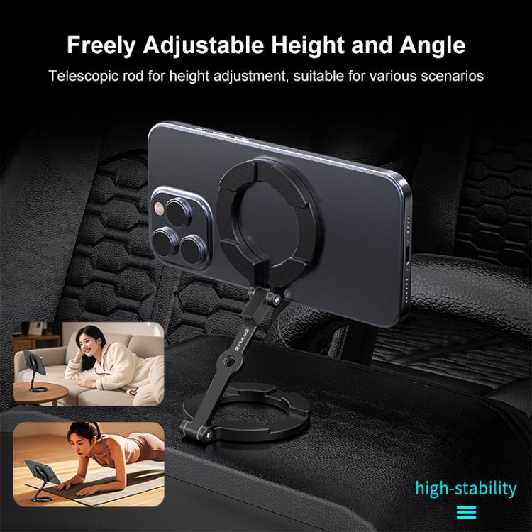PULUZ MagSafe Dual-Head Magnetic Folding Phone Holder Bracket  - Black