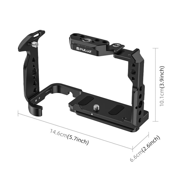 For Sony Cinema Line FX2 / ILME-FX2B PULUZ Metal Camera Cage Stabilizer Rig - Black
