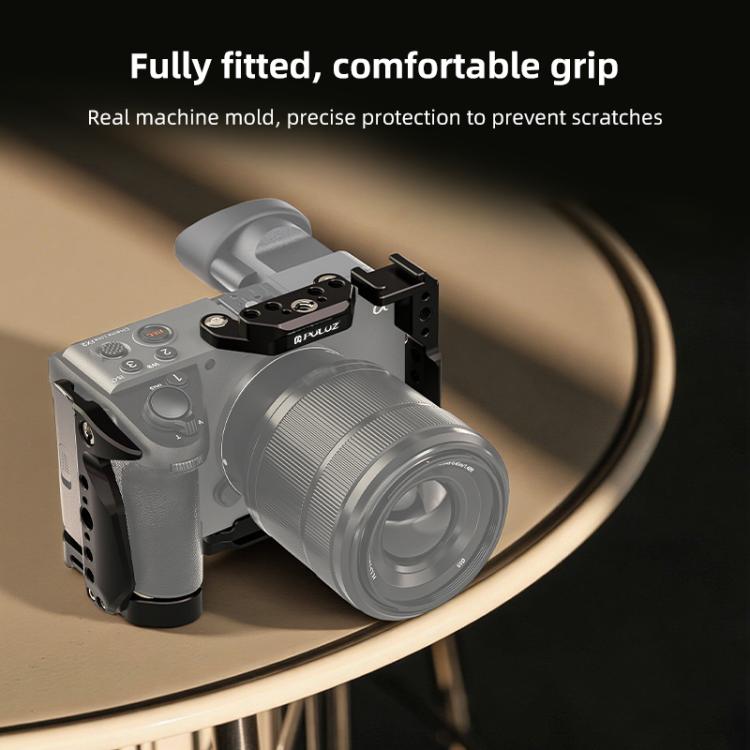For Sony Cinema Line FX2 / ILME-FX2B PULUZ Metal Camera Cage Stabilizer Rig - Black