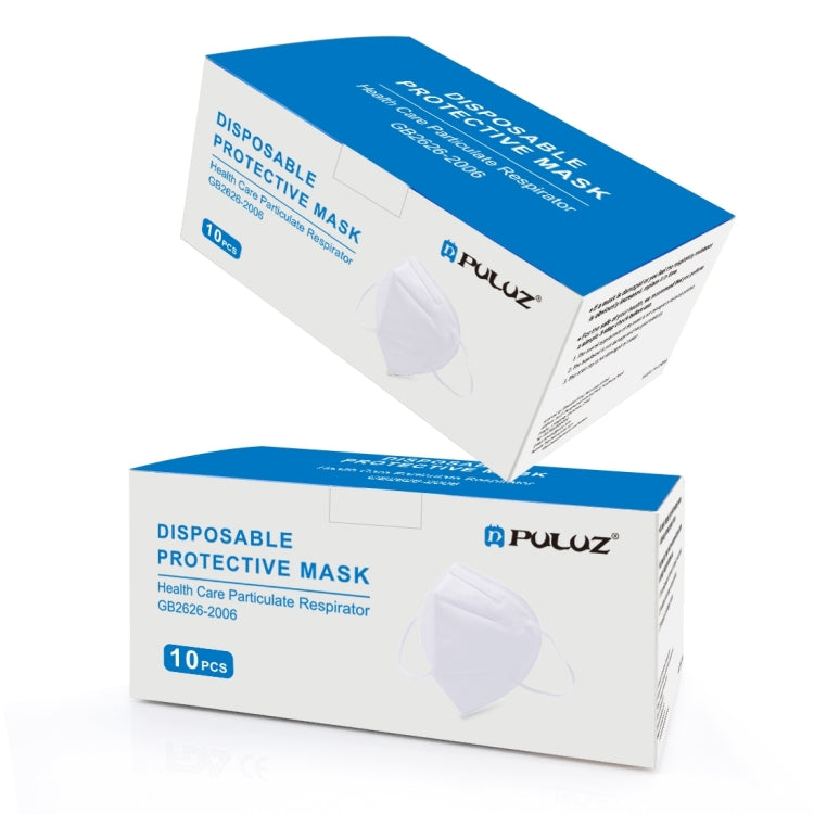 [HK Warehouse] 10 PCS KN95 n95 Breathable Respirator Dustproof Antiviral Anti-fog Protective Face Mask with Breath-Valve Filter