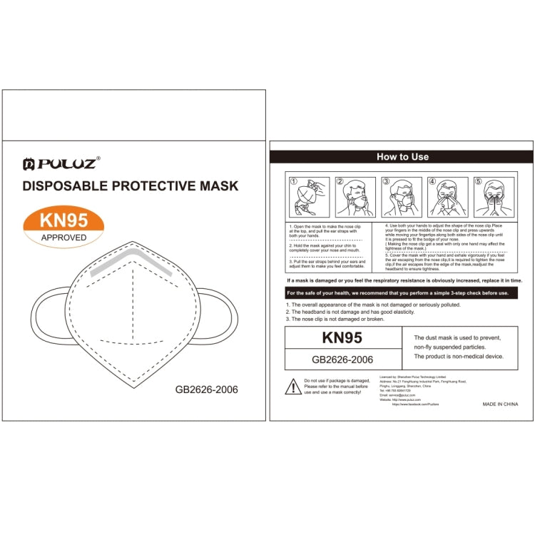 [HK Warehouse] 10 PCS KN95 n95 Breathable Respirator Dustproof Antiviral Anti-fog Protective Face Mask with Breath-Valve Filter