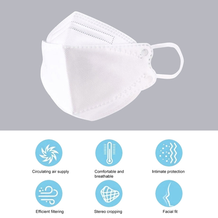 [HK Warehouse] 10 PCS KN95 KF94 Breathable Respirator Dustproof Antiviral Anti-fog Willow Leaf Shaped Protective Face Mask