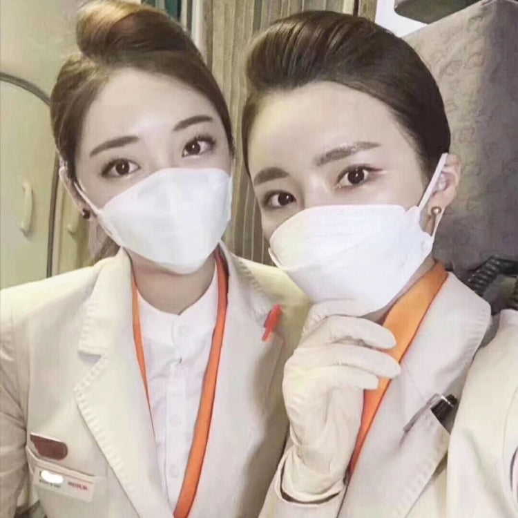 [HK Warehouse] 10 PCS KN95 KF94 Breathable Respirator Dustproof Antiviral Anti-fog Willow Leaf Shaped Protective Face Mask