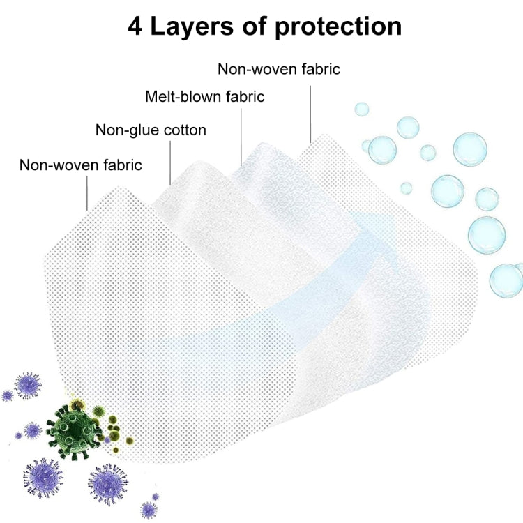 [HK Warehouse] 10 PCS KN95 n95 Foldable Earloop Breathable Respirator Dustproof Antiviral Anti-fog Protective Face Mask(White)