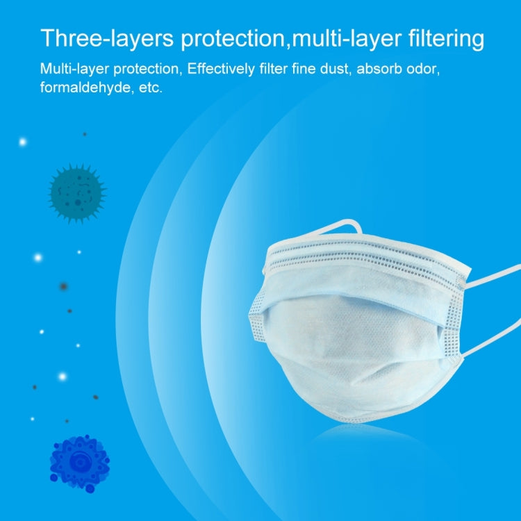 [HK Warehouse] 50 PCS for Kids Disposable 3-layered Protection Breathable Earloop Antiviral Protective Face Mask