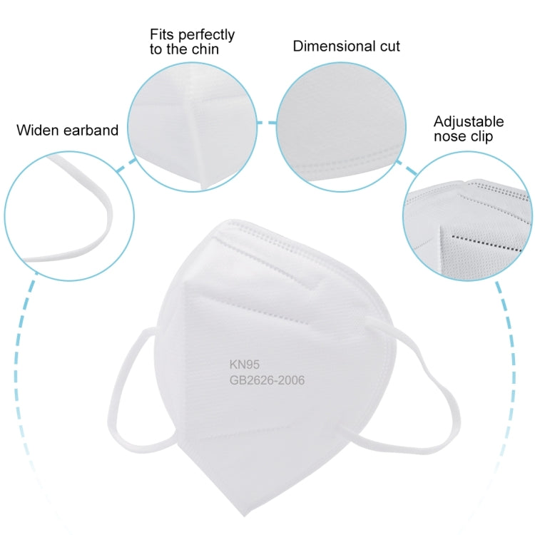 [HK Warehouse] FDA/FFP2 Certified Civil KN95 n95 Self-Priming Filter Respirator Virus Protective Face Mask(White)
