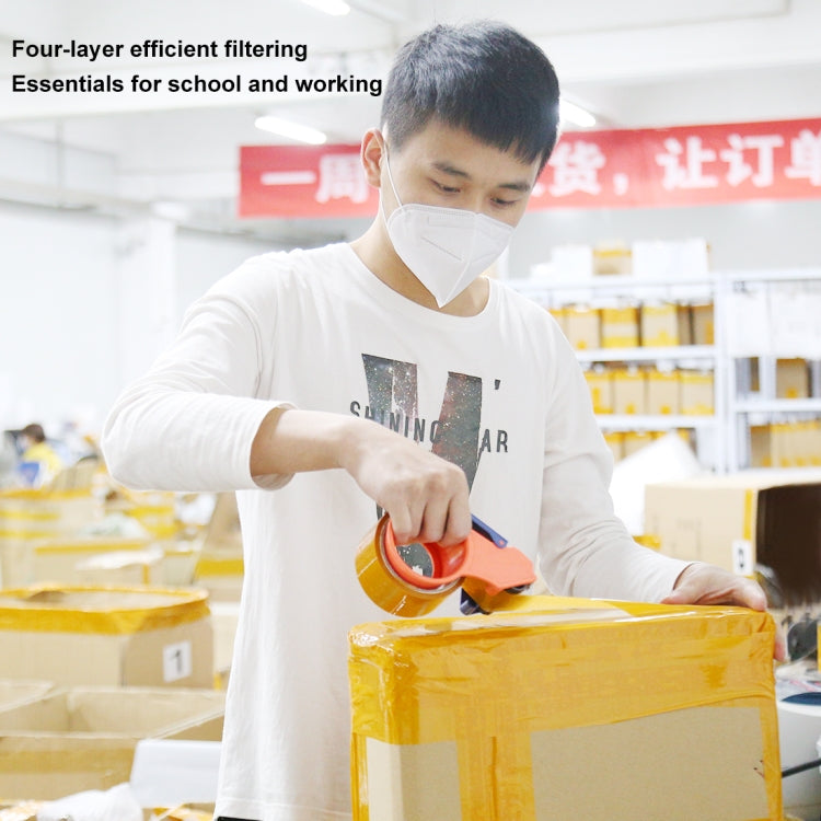 [HK Warehouse] 3 PCS KN95 n95 Foldable Earloop Breathable Respirator Dustproof Protection Antiviral Anti-fog Mask(White)