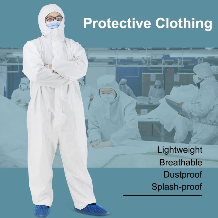 SMS Non-woven Waterproof Disposable Durable Isolation Safely Clothes, Size: Free Size