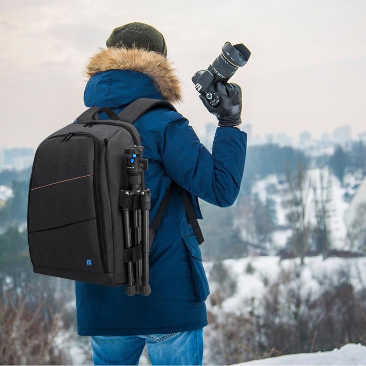 [US Warehouse] PULUZ Outdoor Portable Waterproof Scratch-proof Dual Shoulders Backpack Handheld PTZ Stabilizer Camera Bag with Rain Cover for Digital Camera, DJI Ronin-SC / Ronin-S