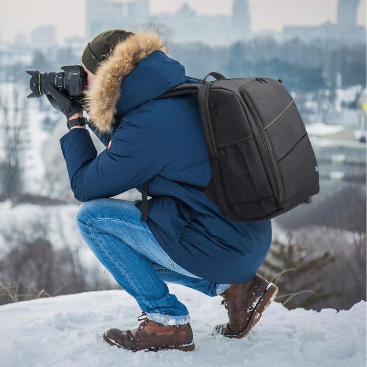 [US Warehouse] PULUZ Outdoor Portable Waterproof Scratch-proof Dual Shoulders Backpack Handheld PTZ Stabilizer Camera Bag with Rain Cover for Digital Camera, DJI Ronin-SC / Ronin-S