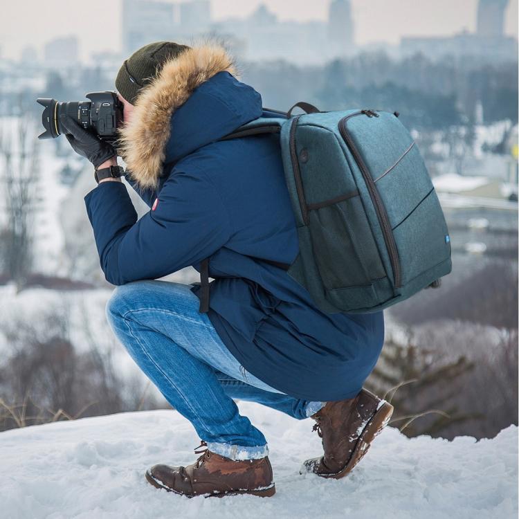[US Warehouse] PULUZ Outdoor Portable Waterproof Scratch-proof Dual Shoulders Backpack Handheld PTZ Stabilizer Camera Bag with Rain Cover for Digital Camera, DJI Ronin-SC / Ronin-S