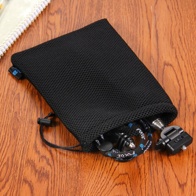 PULUZ Storage Bag with Stay Cord for GoPro Hero11 Black / HERO10 Black / HERO9 Black / HERO8 Black / HERO7 /6 /5 /5 Session /4 Session /4 /3+ /3 /2 /1, DJI Osmo Action and Other Action Cameras Accessories