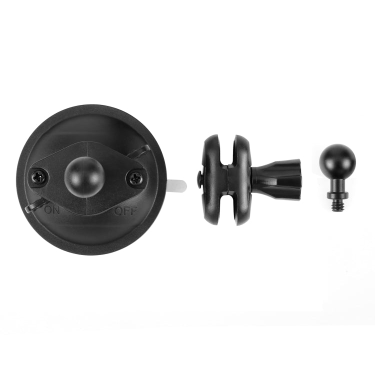 PULUZ 1/4 inch Magic Arm Suction Cup Mount  - Black