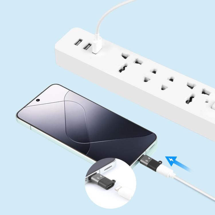 PULUZ 8 Pin to USB-C / Type-C OTG Adapter  - Black