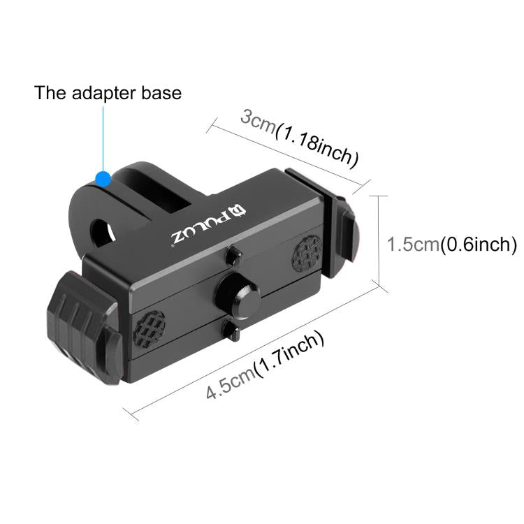 For GoPro HERO13 Black / MAX2 PULUZ Magnetic Quick Release Base Mount