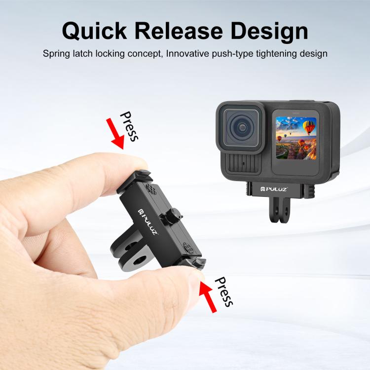 For GoPro HERO13 Black / MAX2 PULUZ Magnetic Quick Release Base Mount