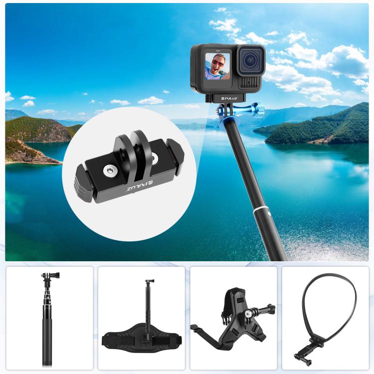 For GoPro HERO13 Black / MAX2 PULUZ Magnetic Quick Release Base Mount