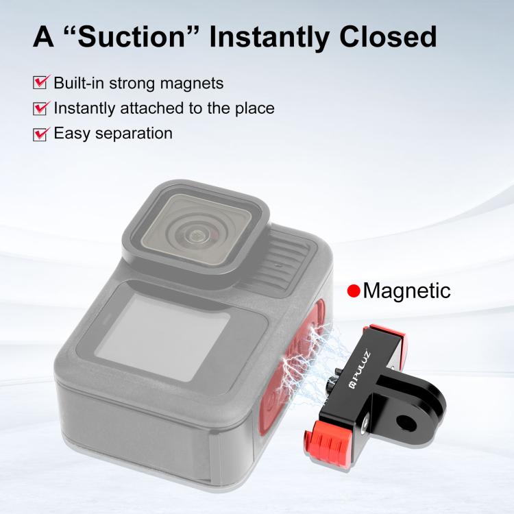For GoPro HERO13 Black  PULUZ Magnetic Quick Release Base Mount